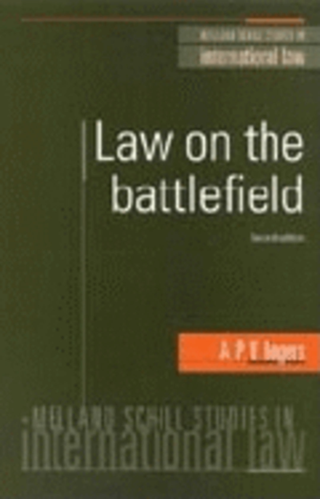 Cover image for Law on the battlefield ISBN 9780719061363